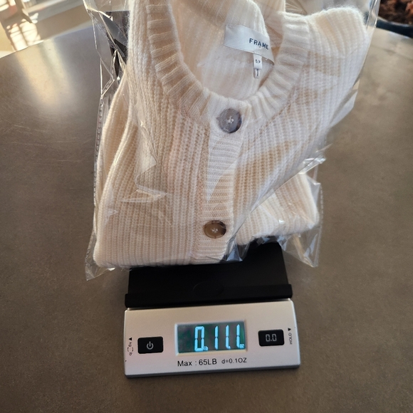 Frame Womens Shrunken Rib Wool & Cashmere Cardigan Size Small NWT $448 - Picture 12 of 12